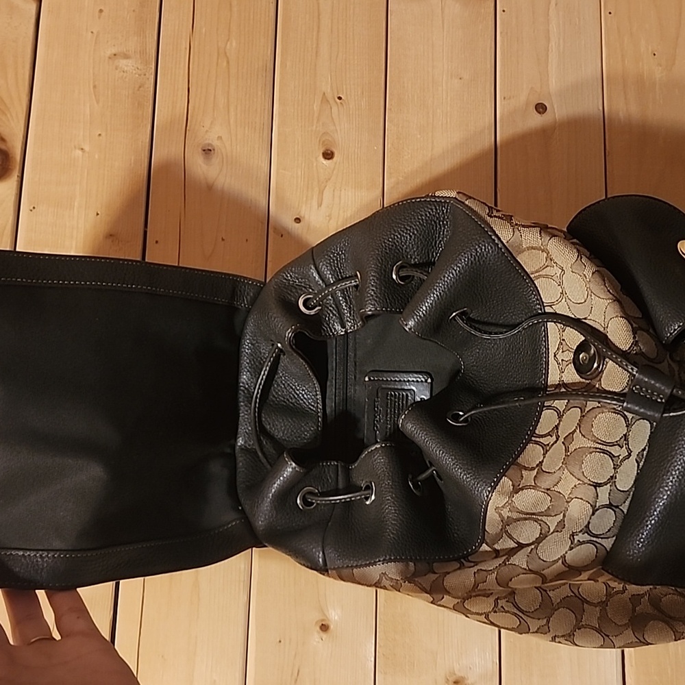 Coach Billie Backpack Signature Canvas Refined Leather - Picture 4 of 12